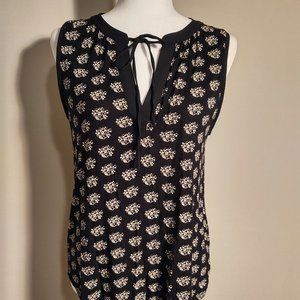 Ann Taylor Loft Sleeveless Tie Front Tank Top - M
